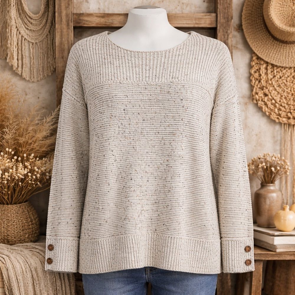A&I Women’s Speckled Knit Sweater‎ Size XL